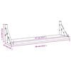 vidaXL Wall Shelves 2 pcs Sonoma Oak 60x15x15.5 cm
