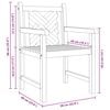 vidaXL Garden Chair 2 pcs 60 x 58 x 90 cm Solid Teak Wood