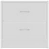 vidaXL Bedside Cabinet White 40x30x40 cm Engineered Wood