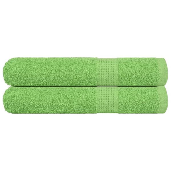 vidaXL Sauna Towels "FROGN" 2 pcs Apple Green 80x200 cm 360 gsm