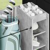 vidaXL Golf Cabinet with Wheel Plain Concrete Grey 90 x 45 x 98 cm