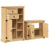 vidaXL 2 Piece Bathroom Furniture Set Corona Solid Wood Pine