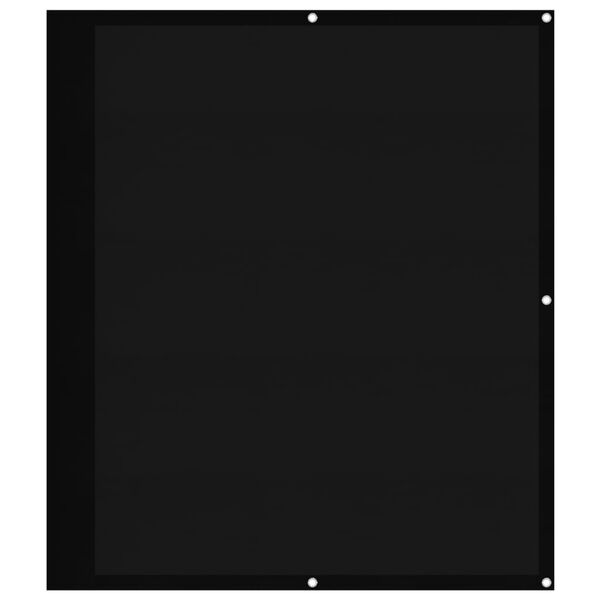 vidaXL Balcony Screen Black 120x800 cm 100% Polyester Oxford