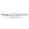 vidaXL Bed Frame White Metal 200x200 cm