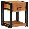 vidaXL Bedside Cabinet 2 pcs Brown 40 x 40 x 50 cm Solid acacia wood