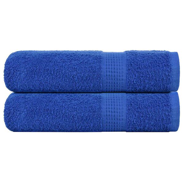 vidaXL Bath Towels "FROGN" 2 pcs Blue 100x150 cm 360 gsm