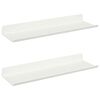 vidaXL Floating Shelf 2 pcs White 30 x 9 x 2.5 cm Steel