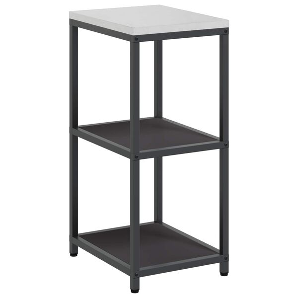 vidaXL Kitchen Storage with Shelf Black 40 x 50 x 92 cm Steel