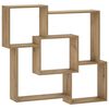 vidaXL Wall Shelf Artisan Oak 98 x 17 x 91 cm Engineered Wood