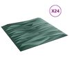 vidaXL Wall Panels 24 pcs Stone Green 50 x 50 cm XPS Foam