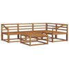 vidaXL Outdoor Sofa Set 5 pcs Natural Solid Acacia Wood