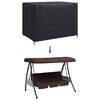 vidaXL Outdoor Swing Cover Black 220 x 150 x 150 cm 420D Oxford Fbric