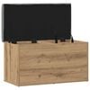 vidaXL Storage Bench Artisan Oak 82x42x45 cm Engineered Wood
