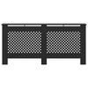 vidaXL Radiator Cover Black 172x19x81.5 cm MDF