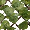 Nature Garden Trellis with Laurel Palm 90x180 cm Green Leaves