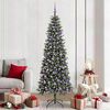 vidaXL Artificial Christmas Tree with 300 LEDs with Stand Green 210 cm