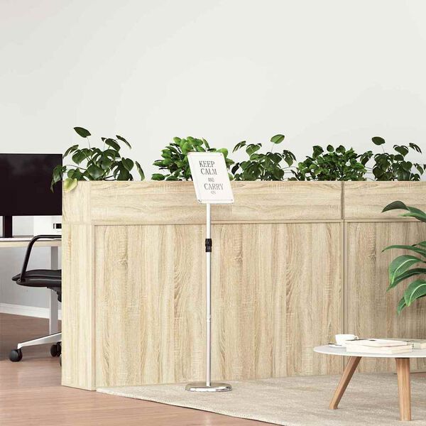 vidaXL Trade Show Displays Silver 25 x 25 x 125 cm Aluminum