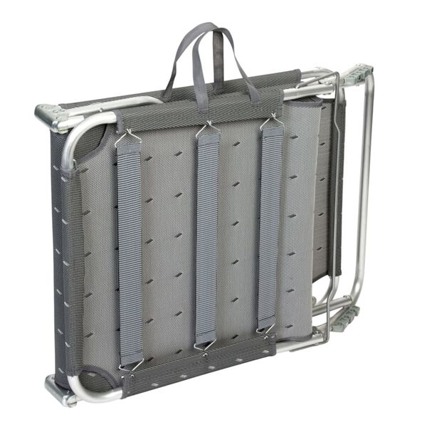 Bo-Camp Folding Camp Bed Florence Grey 1304480