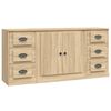 vidaXL Sideboards 3 pcs Sonoma Oak Engineered Wood