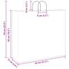 vidaXL Paper Bags 50 pcs with Handles White 54x15x49 cm