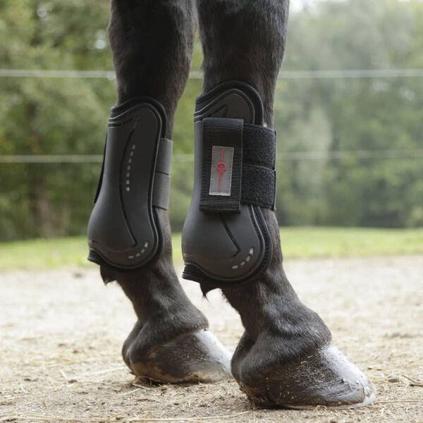 Covalliero Horse Gaiters TecAir Front Cob Black