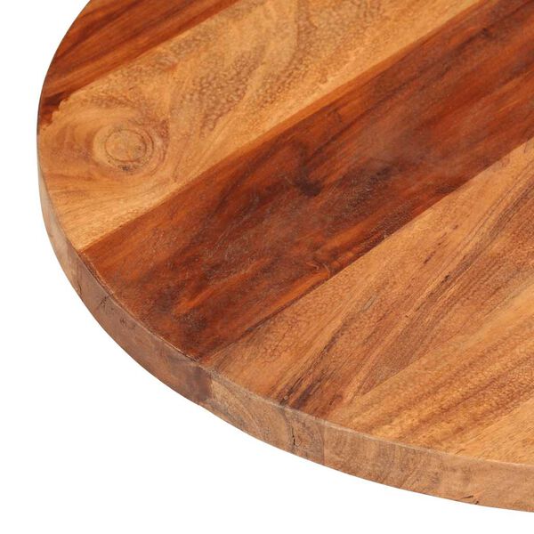 vidaXL Table Top Solid Wood Acacia Round 25-27 mm 60 cm