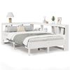vidaXL Bookcase Bed without Mattress White 120x200 cm Solid Wood Pine