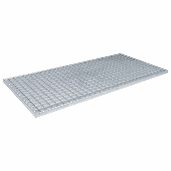 vidaXL Grating Silver 100 x 50 x 2 cm Hot-Dip Galvanised Steel