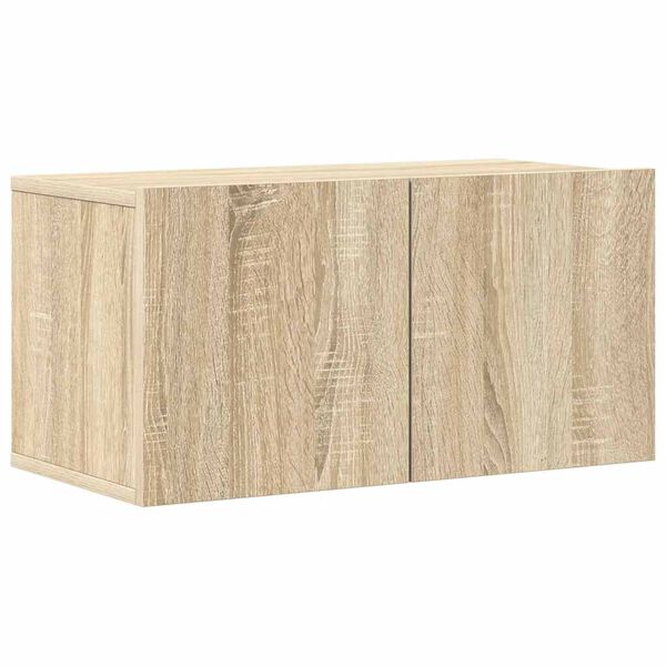 vidaXL 8 Piece TV Cabinet Set Sonoma Oak Engineered Wood
