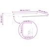 vidaXL Electric Retractable Awning Black 3 x 2.5 m