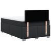 vidaXL Box Spring Bed with Mattress Black 120x190 cm Faux Leather