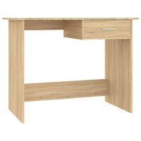 vidaXL Desk Sonoma Oak 100x50x76 cm Engineered Wood