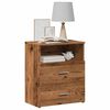vidaXL Bedside Cabinet Old Wood 50x32x60cm Engineered Wood