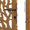 vidaXL Garden Gate 100x150 cm Weathering Steel Trace Design