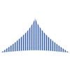 vidaXL Sunshade Sail 4.5 x 4.5 x 4.5 m HDPE Triangular Blue and White