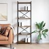 vidaXL Bookshelf Smoked Oak 60 x 30 x 190 cm Engineered Wood