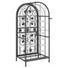 vidaXL Wine Rack for 33 Bottles Black 45x36x100 cm Wrought Iron