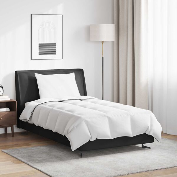 vidaXL Winter Duvet with Pillow 2 pcs White Down Feather