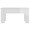 vidaXL Coffee Table High Gloss White 101x49x52 cm Engineered Wood