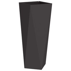 vidaXL Planter Black 30 x 30 x 75 cm Steel