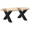 vidaXL Coffee Table Legs X-Shaped 2 pcs Black 70x(42-43) cm Steel