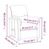 vidaXL Massage Chair Taupe Fabric
