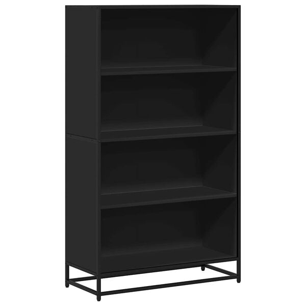 vidaXL Bookcase Black 80.5x35x139 cm Engineered Wood