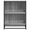 vidaXL Book Cabinet Grey Sonoma 60x35x76 cm Engineered Wood