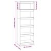 vidaXL Book Cabinet/Room Divider Honey Brown 60x30x167.5 cm Wood Pine