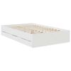 vidaXL Bed Frame with Drawer White 120 x 200 cm Engineer Wood