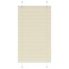 vidaXL Pleated Blind Cream 70x100 cm Fabric Width 69.4 cm Polyester