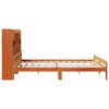 vidaXL Bookcase Bed without Mattress Wax Brown 150x200 cm King Size Solid Wood Pine