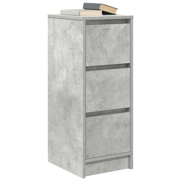 vidaXL Sideboard Concrete Grey 29.5x34x76 cm Engineered Wood