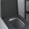 vidaXL Toilet Seat Anthracite 47.5 x 35 x 3.6 cm Duroplast